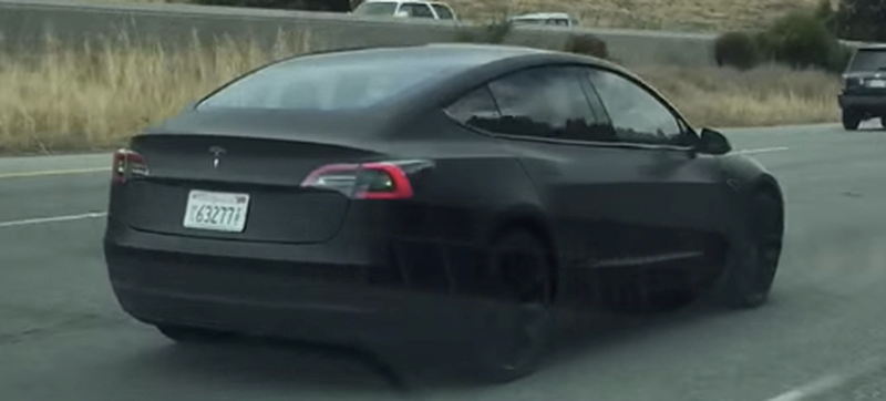 Illustration for article titled This Tesla Model 3 Prototype Spied On The Road Looks Spectacularly Good